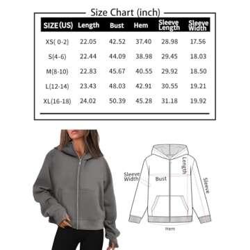 AUTOMET Womens Zip Up Hoodies Fleece Jackets Oversized Sweatshirts Fall Fashion Outfits 2024 Sweaters Winter Clothes Apricot XS