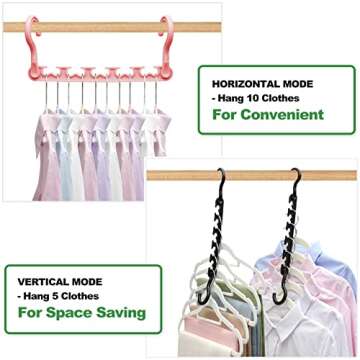 12-Pack-Closet-Organizers-and-Storage,Closet-Organizer-Hanger for Heavy Clothes,Sturdy Closet-Organization-and-Storage-Hangers-Space-Saving for Wardrobe,Dorm-Room-Essentials for College Students Girls