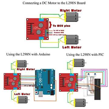 L298N Motor Drive Controller Board for Robotics