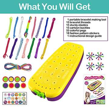 Friendship Bracelet Making Kit for Girls - DIY Craft Set