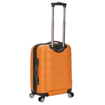 Rockland Melbourne Hardside Expandable Spinner Wheel Luggage, Orange, Carry-On 20-Inch