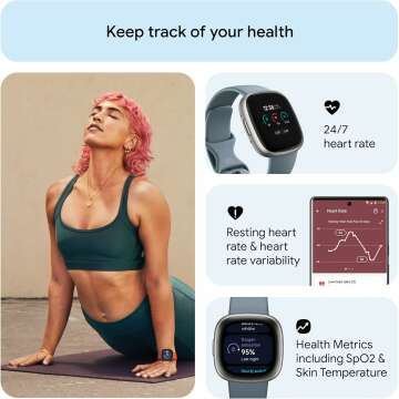 Fitbit Versa 4 Fitness Smartwatch with Heart Rate & GPS