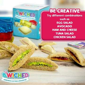 Sandwich Cutter and Sealer for Kids' Lunches