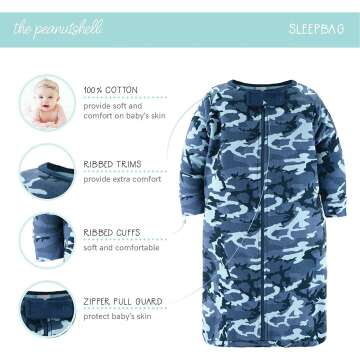 Peanutshell Baby Boys Layette Gift Set - Camo