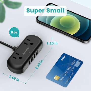 Mini Surge Protector with USB