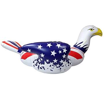 Colonel Pickles Novelties Giant Inflatable American Bald Eagle – Premium Patriotic Pool Floats Rafts & Swimming Pool Toys