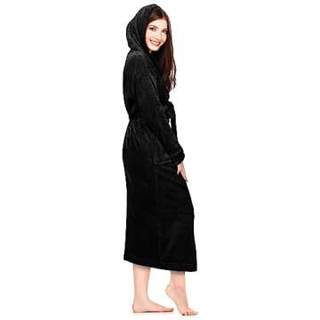 NY Threads Women's Plush Robe - Cozy and Stylish