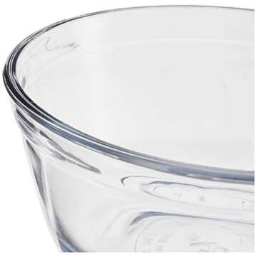 Anchor Hocking Glass Food Prep and Mixing Bowls, 1 Quart (Set of 6), Clear -,81573L11