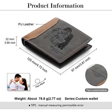 Personalized Leather Picture Wallet
