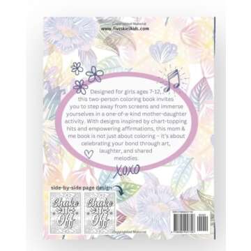 In Our Coloring ERA: A Two-Person Mommy & Me Coloring Book - Self-Confidence Music-Inspired Empowering Book for Young Girls - Cute Side-By-Side Designs for Mother-Daughter Bonding