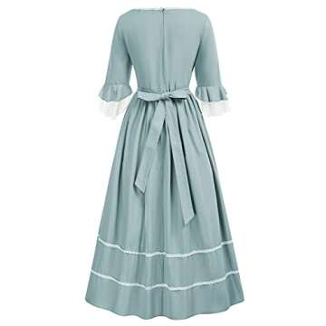 Scarlet Darkness Women Pioneer Colonial Costume Prairie Civil War Dresses