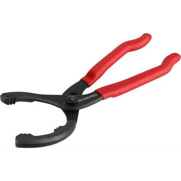 🛠️ WORKPRO 12" Adjustable Oil Filter Pliers Wrench for Engine Filters, Conduits & Fittings Filter Removal Tool, Ideal For Engine Filters, Conduit, & Fittings, W114083A