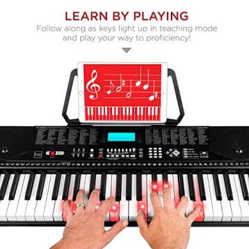 Best Choice Products Complete 61-Key Electronic Keyboard Set for Beginners