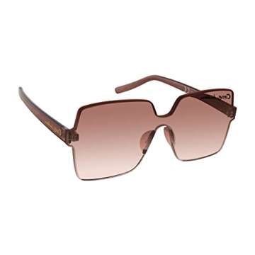 Circus NY by Sam Edelman Women's CC467 Oversized Square Shield Sunglasses with UV400 Protection - Trendy Gifts for Her, 62mm