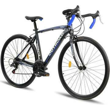 700C Wheel Road Commuter Bike with 14/21 Speed Shifters & Disc Brakes