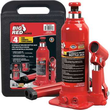 Torin T90413 Big Red Hydraulic Bottle Jack - 4 Ton Capacity