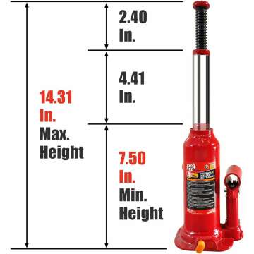 Hydraulic Bottle Jack - 4 Ton Capacity, Torin T90413