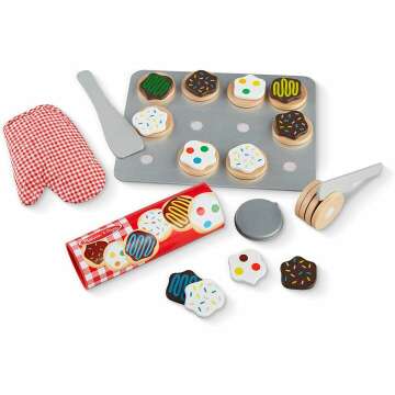 Wooden Cookie Play Food Set