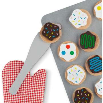 Wooden Cookie Play Food Set