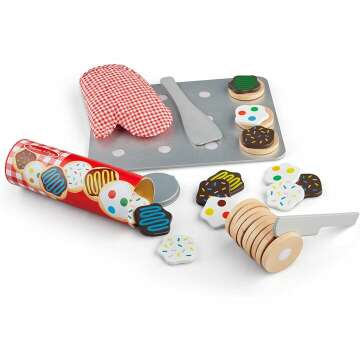 Wooden Cookie Play Food Set