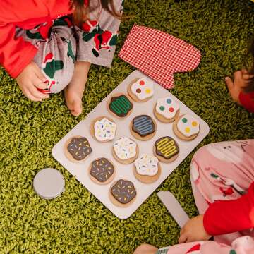 Wooden Cookie Play Food Set