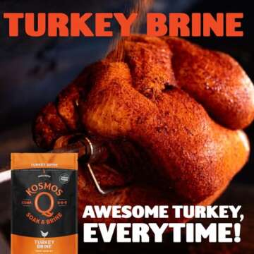 Kosmos Q Turkey Brine - 16 Oz BBQ Brine Mix for Whole, Smoked, Oven-Roasted or Fried Turkey - Award-Winning Turkey Brine Made in the USA (Turkey)