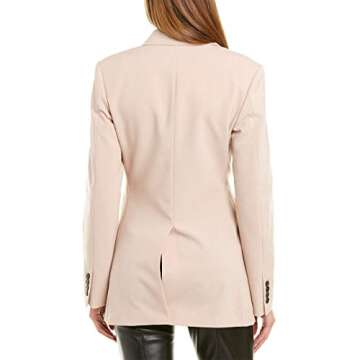 Theory Women's Overlap Blazer, Petal Pink, 4