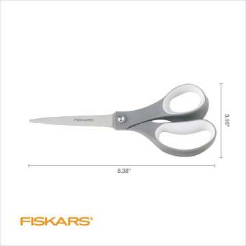 FISKARS All Purpose Scissors - Comfort & Precision Cutting Tool