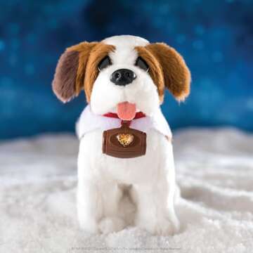 Elf Pets: A Saint Bernard Tradition- Includes Beautifully Illustrated Hardbound Storybook, Huggable Elf Pet St. Bernard Stuffed Animal with Barrel Charm and Official Adoption Certificate