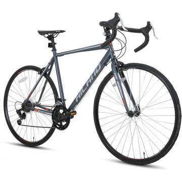 Hiland Road Commuter Bike 700C Wheels – 14 Speed Racing Bicycle