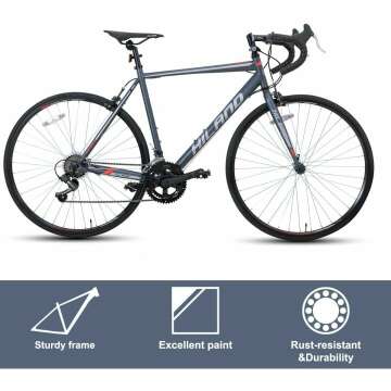 Hiland 700C Road Commuter Bike – 14 Speed Adults