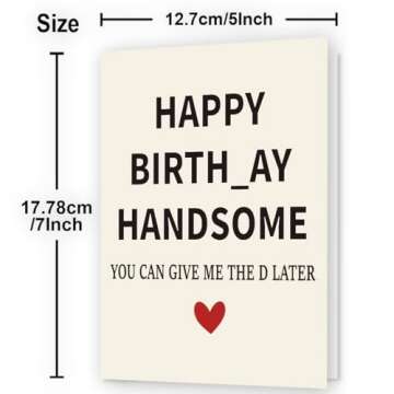 WowBefun Funny Birthday Card & Gifts for Boyfriend - Humorous, Unique Gifts