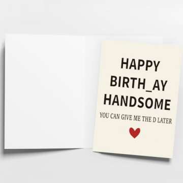 Humorous WowBefun Birthday Card & Gifts for Boyfriend