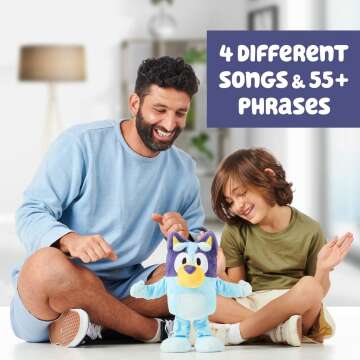 Bluey Dance and Play Plush - 55+ Phrases & Songs