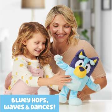 Bluey Dance and Play Plush - 55+ Phrases & Songs