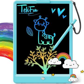 TEKFUN LCD Writing Tablet 10" Colorful Doodle Board for Kids