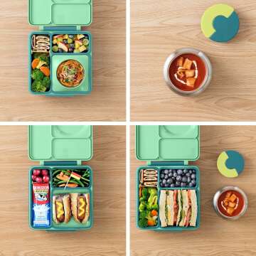 OmieBox Insulated Bento Box for School Lunches