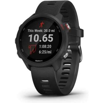 Garmin Forerunner 245 Music, GPS Running Smartwatch with Music and Advanced Dynamics, Black