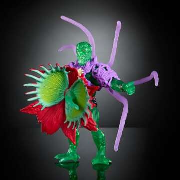 Masters of the Universe Origins Turtles of Grayskull Action Figure, Deluxe Posable Mutated Moss Man Toy, Teenage Mutant Ninja & Masters of the Universe Crossover