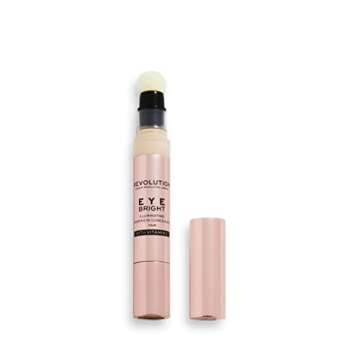 Makeup Revolution Eye Bright Concealer, Buildable Coverage, Dewy Finish, Fair, 3ml