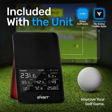 OPTISHOT Orbit Golf Simulator and Launch Monitor Golf Simulators for Home with Orion Software - Golf Launch Monitor - 20 Courses and 3 Practice Ranges Included