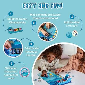 Mission Ocean - A Family Board Game About Ocean Conservation - Fun & Educational Preschool Games for Boys and Girls - Learning Resources for Kids Ages 3-6 by Adventerra Games