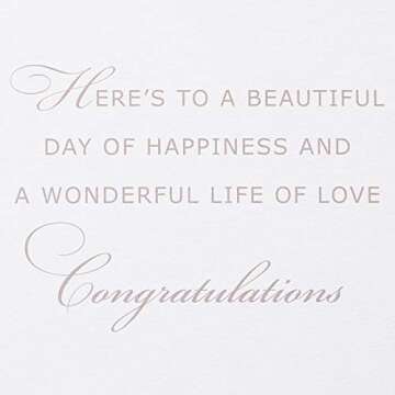 Papyrus Wedding Card - Elegant Beautiful Day