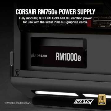 Corsair RM750e 2023 Fully Modular Power Supply - 750W ATX 3.0, PCIe 5.0