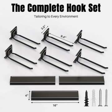 Wall Mount Garden Tool Organizer - Store Shovels & Rakes