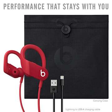 Beats by Dre Powerbeats Wireless Earphones - Red