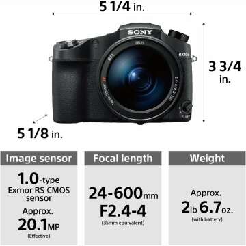 Sony Cyber-Shot RX10 IV: 0.03s Auto-Focus & 25x Zoom