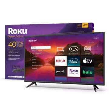 Roku 40" Select Series 1080p Full HD Smart TV w TV Remote 40R3B4 (Renewed)