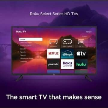 Roku 40" Select Series 1080p Full HD Smart TV w TV Remote 40R3B4 (Renewed)