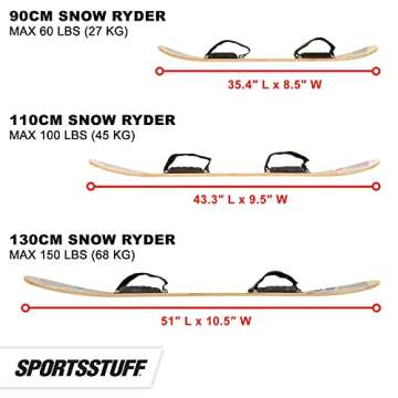 SportsStuff Snow Ryder 90cm Snowboard for Beginners